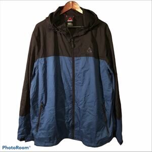 GERRY Ripstop Lightweight Navy Black Zip Up Jacket Windbreaker Men’s Size XXL